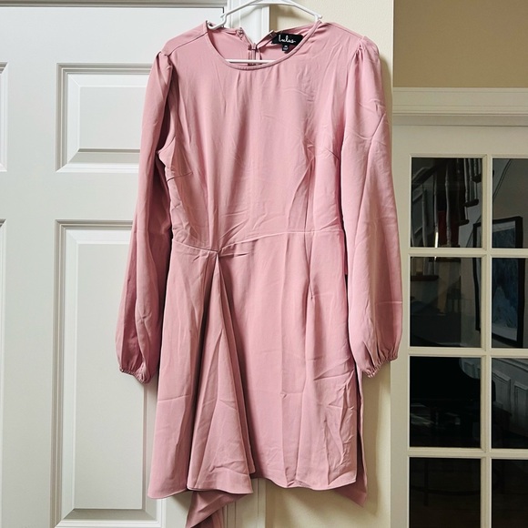 Lulus Pink Long Sleeve Dress size medium - Picture 1 of 4
